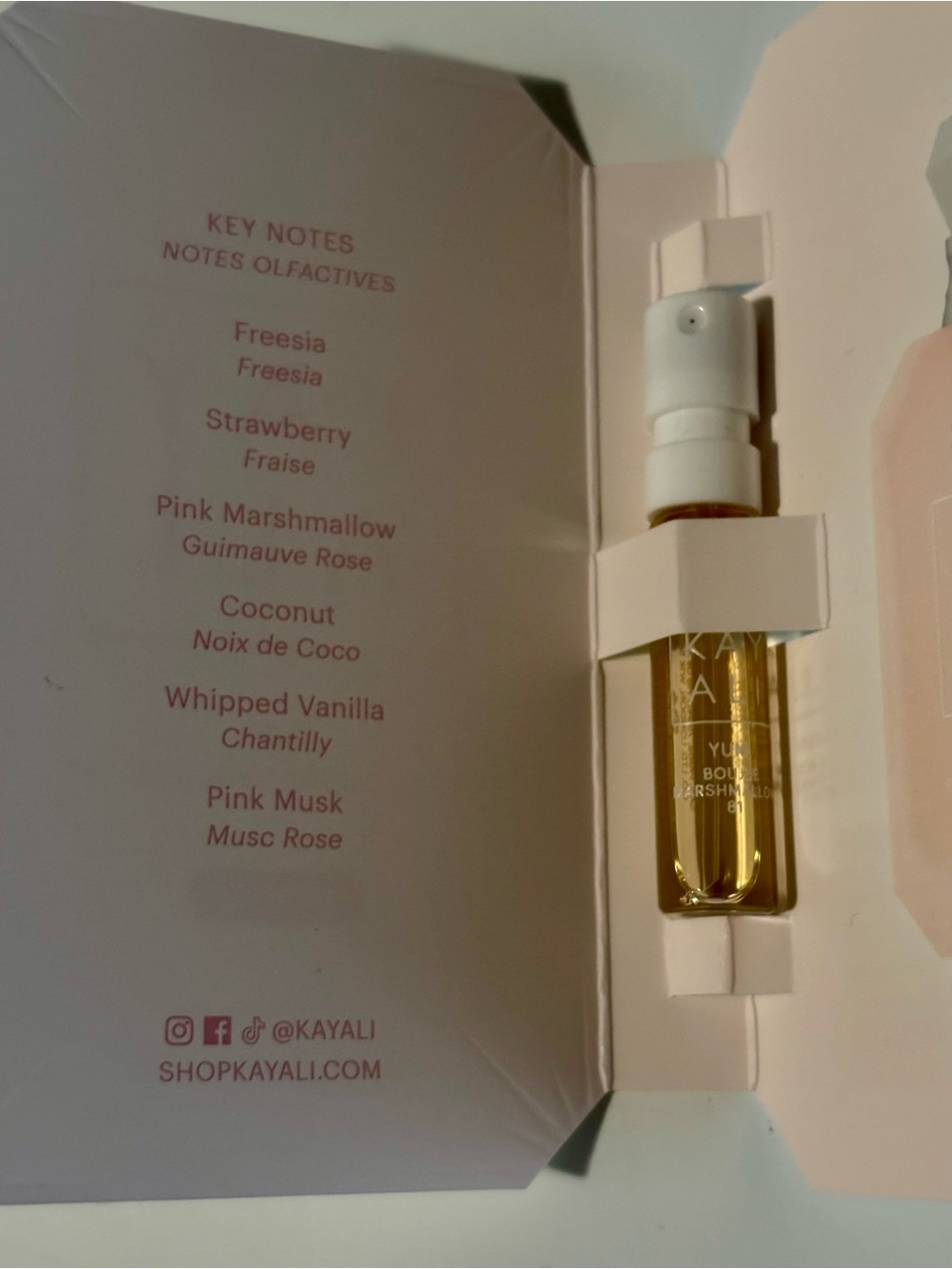 NWT Kayali Yum Boujee Marshmallow Intense sample vial - Picture 2 of 2